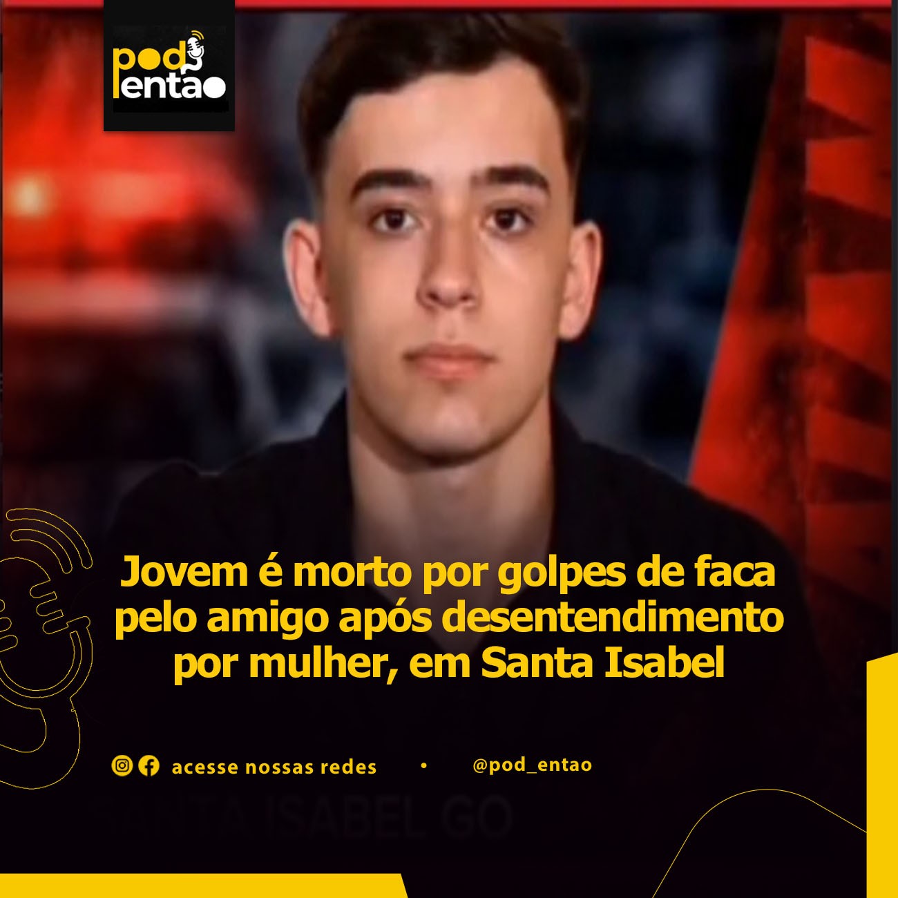 Jovem é morto por golpes de faca pelo amigo após desentendimento por mulher, em Santa Isabel