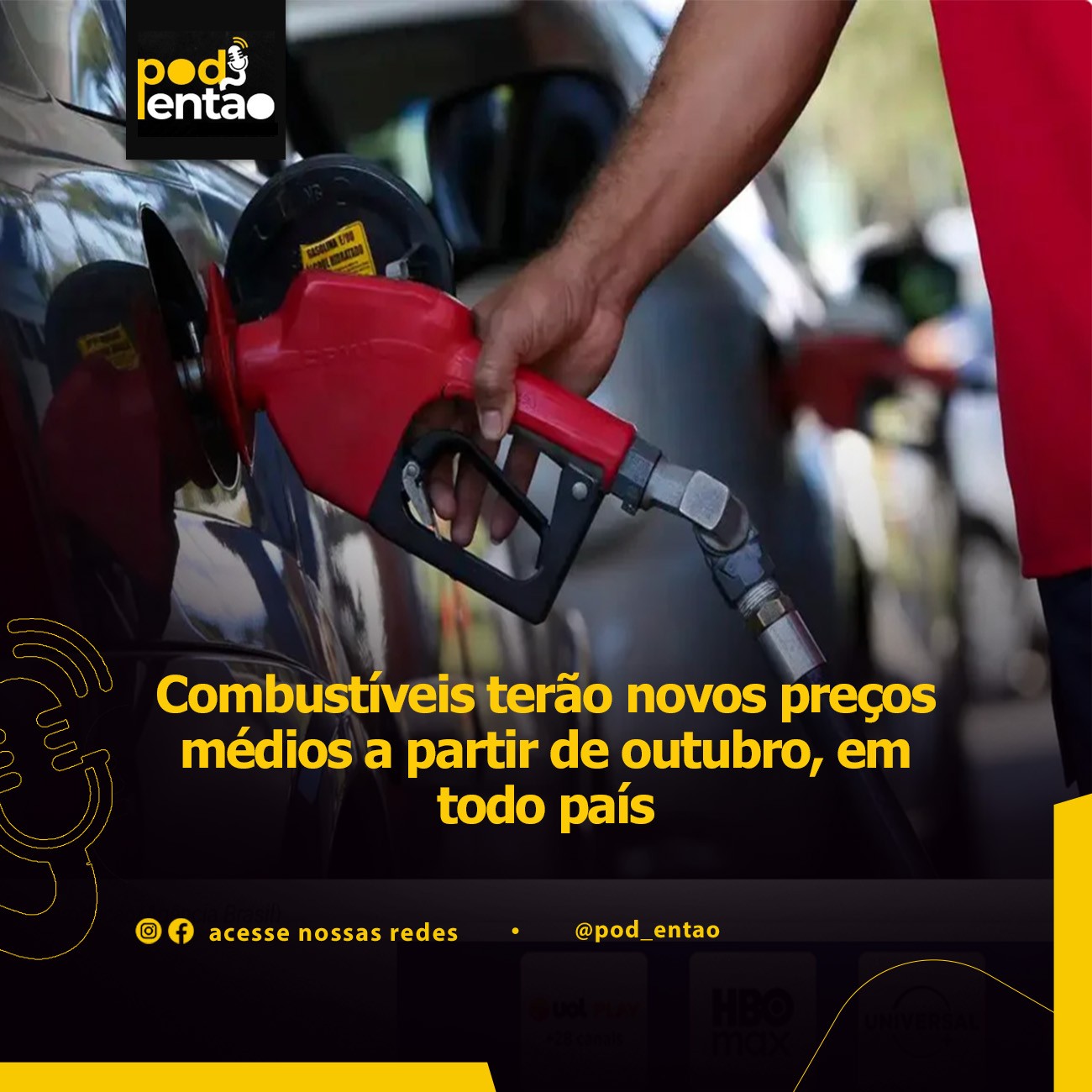 Combustíveis terão novos preços médios a partir de outubro, em todo país 