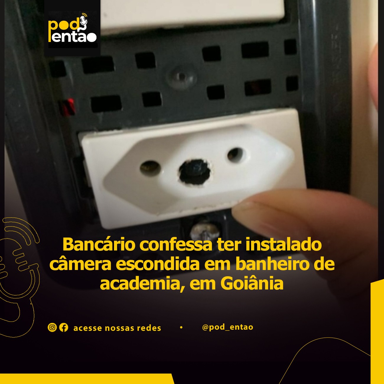 Bancário confessa ter instalado câmera escondida em banheiro de academia, em Goiânia