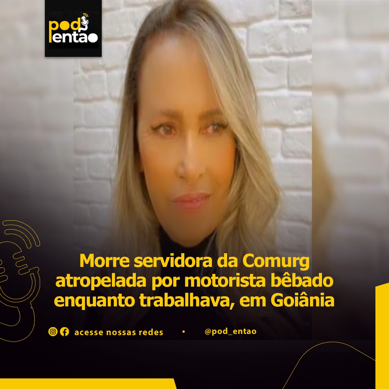 Morre servidora da Comurg atropelada por motorista bêbado enquanto trabalhava, em Goiânia 