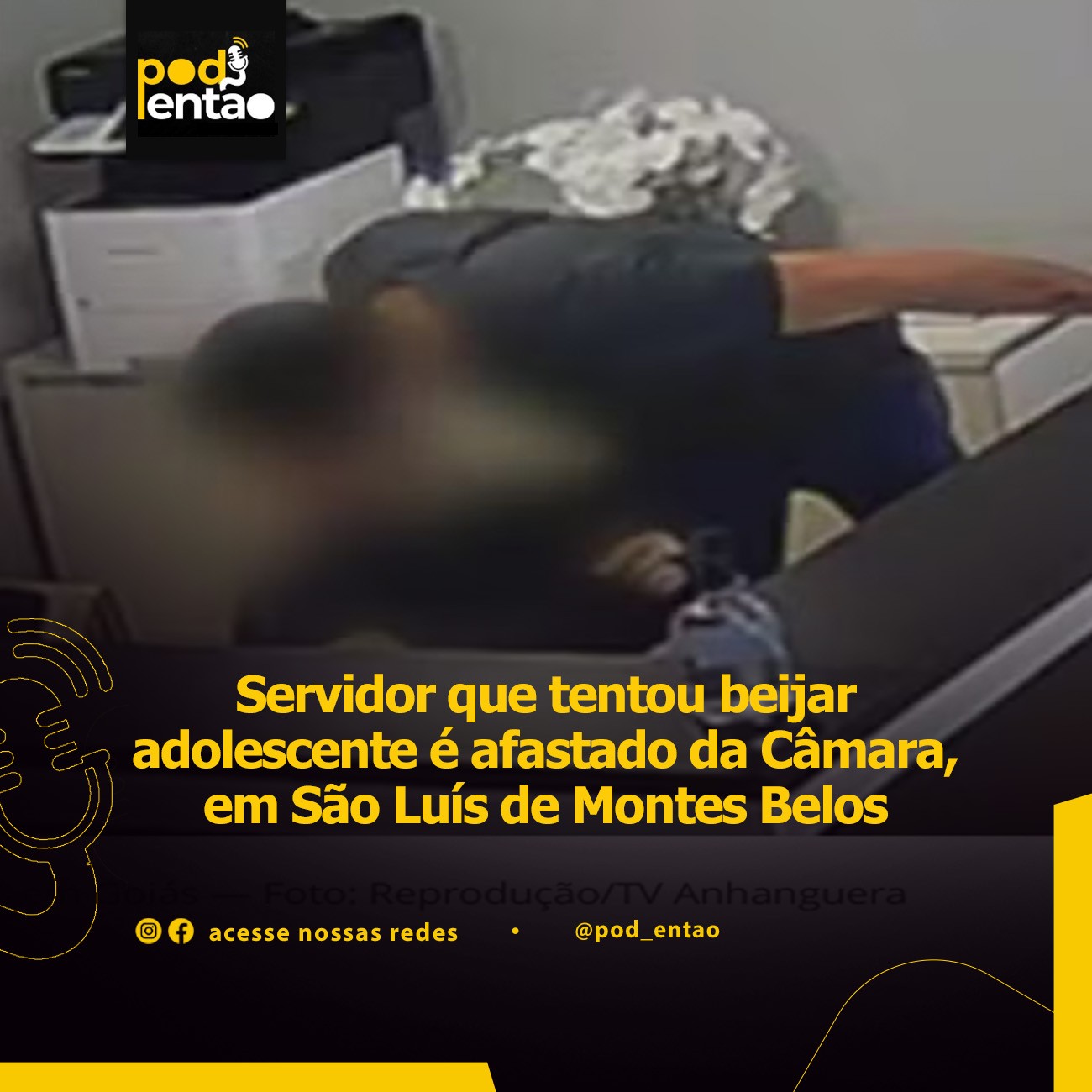 Servidor que tentou beijar adolescente é afastado da Câmara, em São Luís de Montes Belos