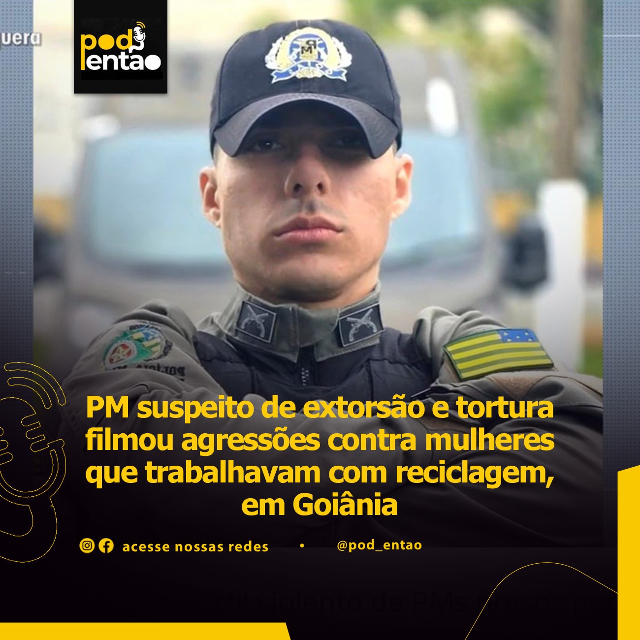 PM suspeito de extorsão e tortura filmou agressões contra mulheres que trabalhavam com reciclagem, em Goiânia 