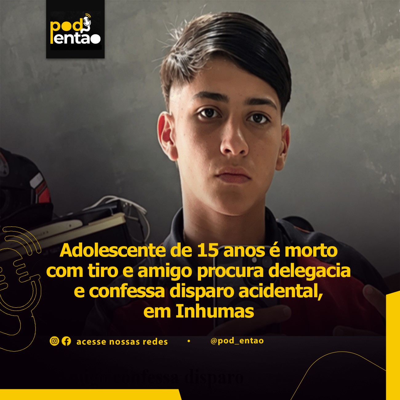 Adolescente de 15 anos é morto com tiro e amigo procura delegacia e confessa disparo acidental, em Inhumas 